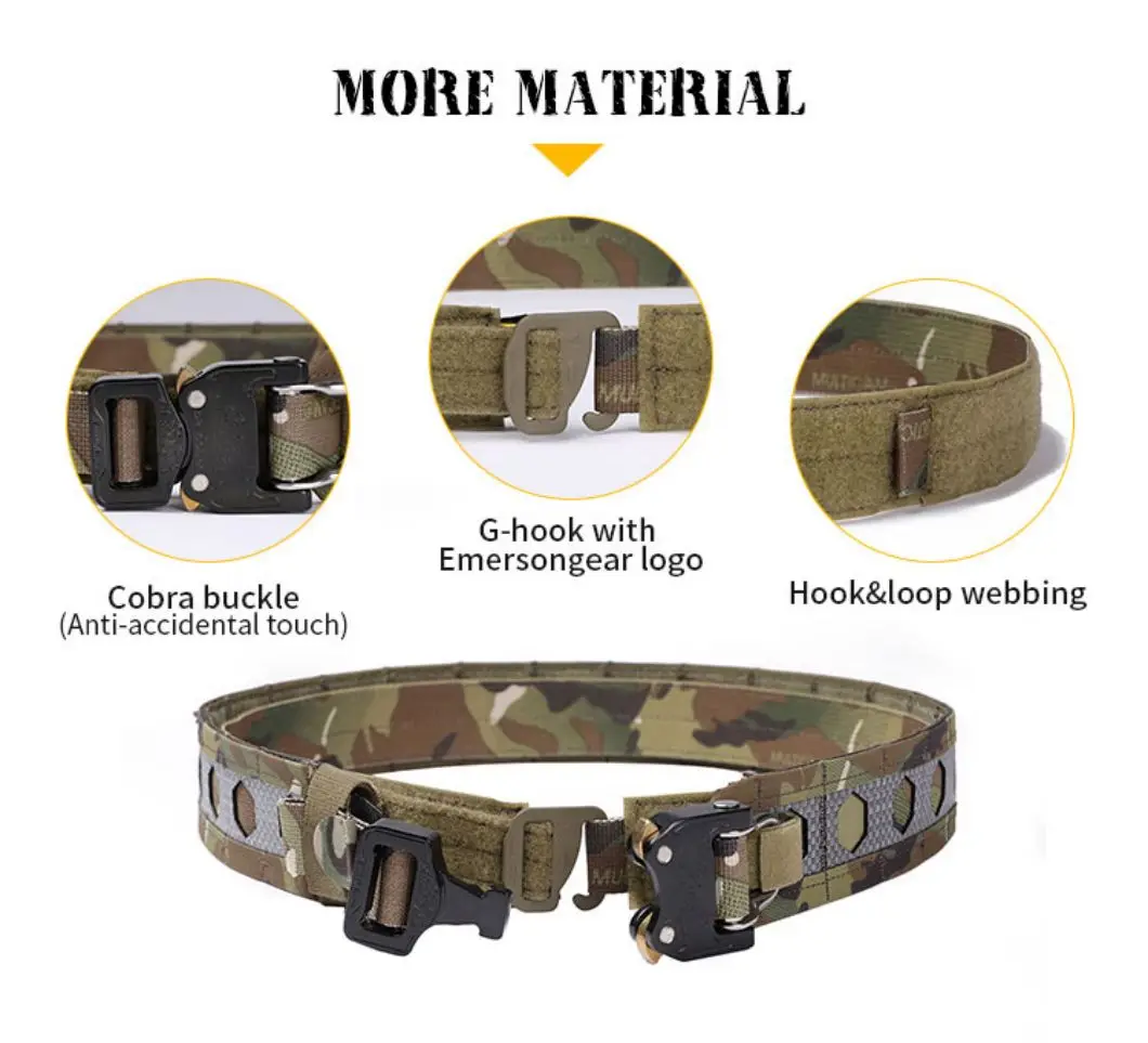 Cinturón táctico con accesorios MOLLE