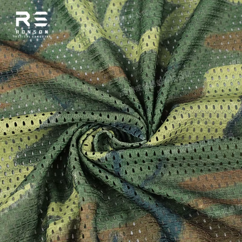 US ERDL Woodland tela camuflaje de malla doble cara, ligera - imagen 4