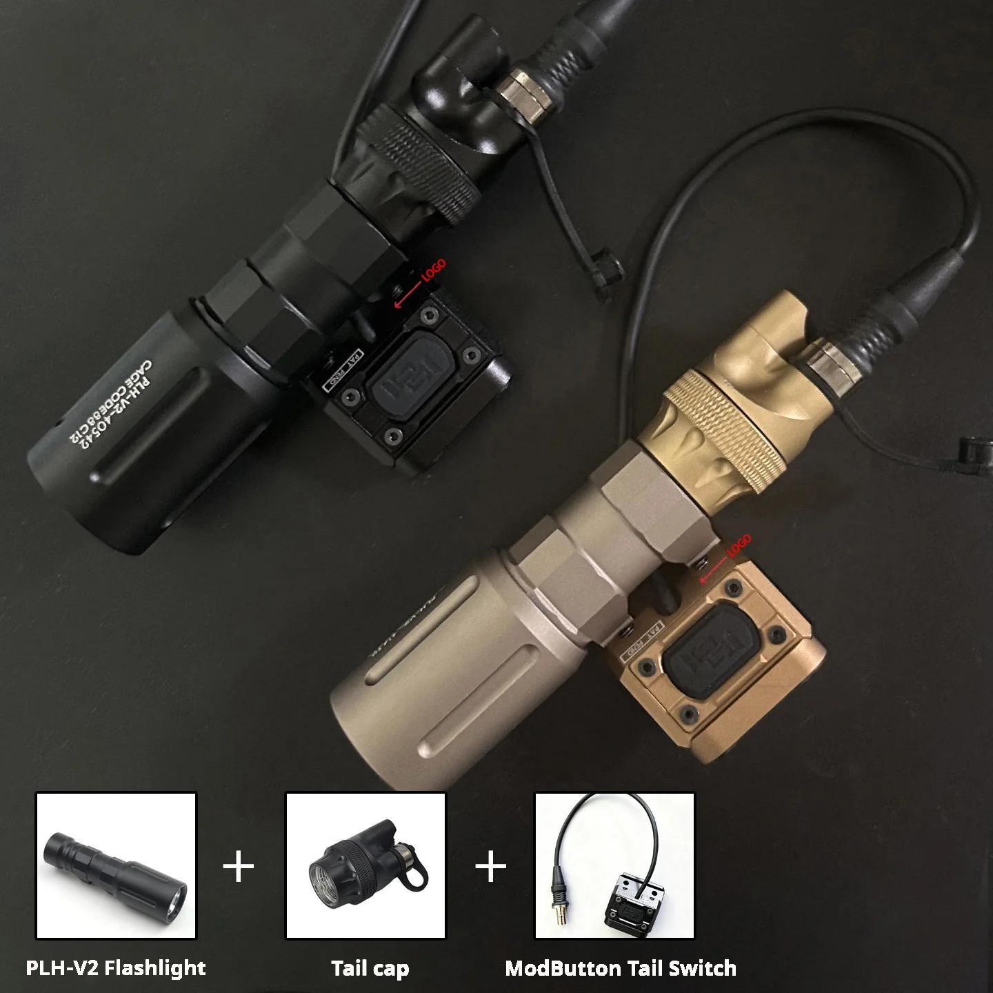 Linterna táctica MOD PLH de alta luminosidad con interruptor remoto - imagen 3
