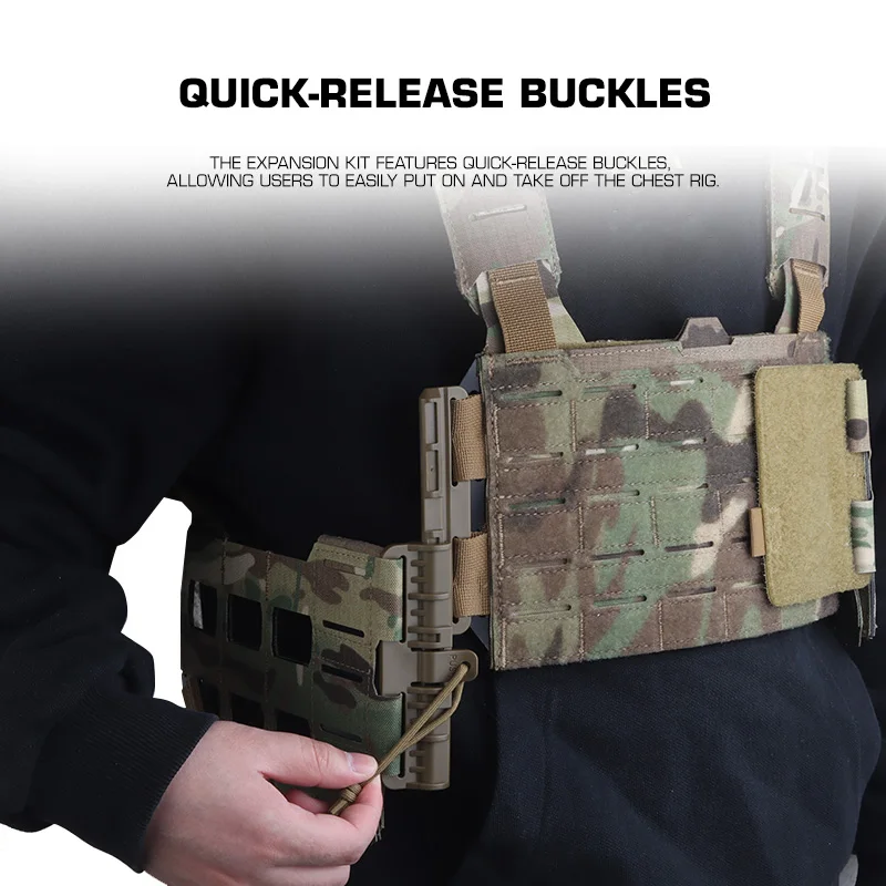 Kit de expansión MOLLE para chaleco táctico de liberación rápida - imagen 4