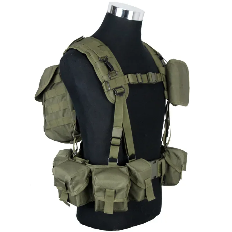 Chaleco táctico ruso con bolsillos para equipamiento outdoor