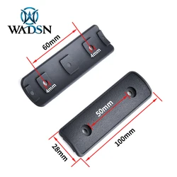 Cubierta riel Picatinny M-LOK KeyMod con goma táctica para AR15/M4