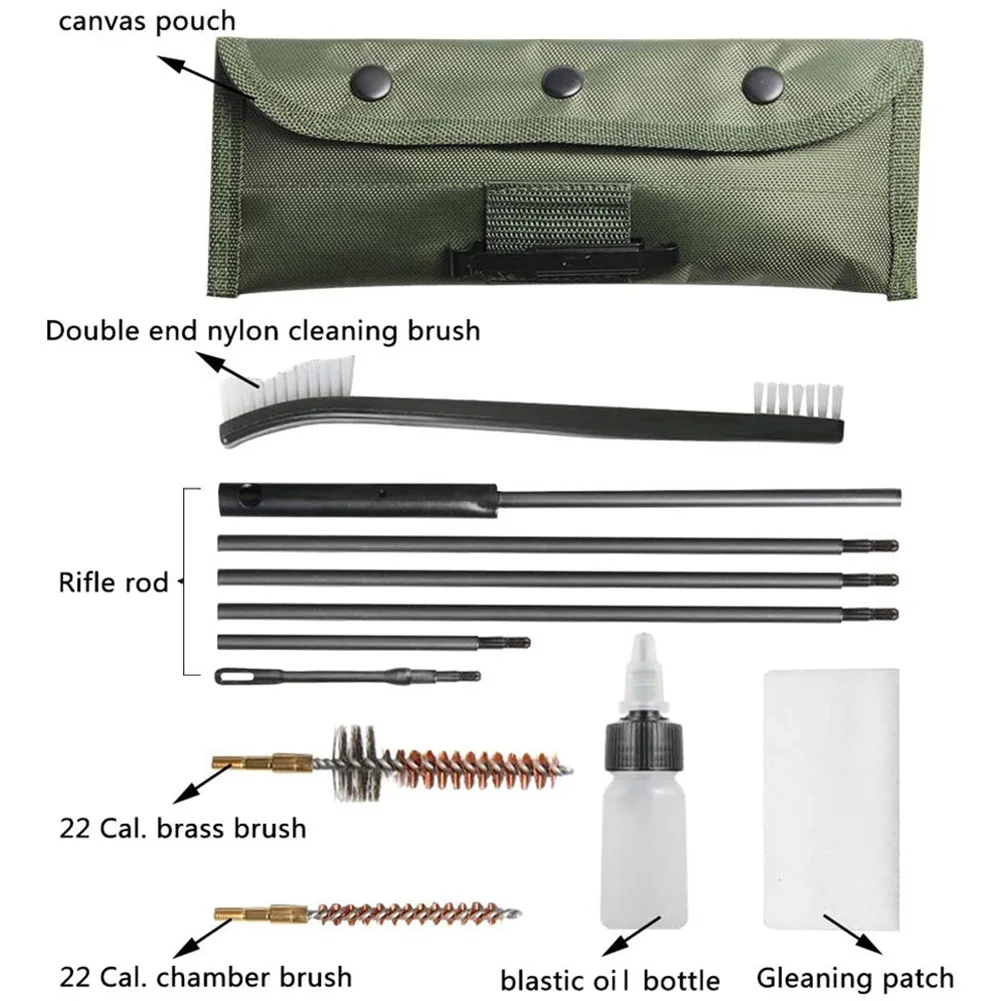 Kit limpieza armas con cepillos para pistola, rifle y escopeta - imagen 2