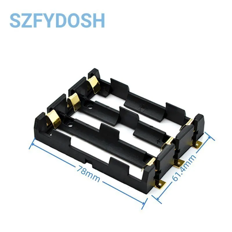 Soporte batería 18650 SMT SMD con pines de bronce recargable - imagen 3
