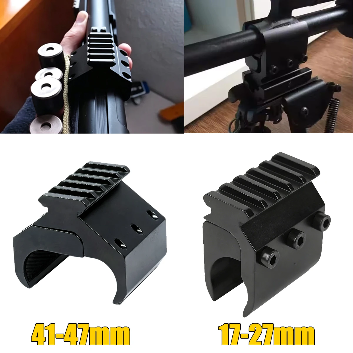 Soporte cañón linterna mira telescópica Picatinny 20mm escopeta calibre 12