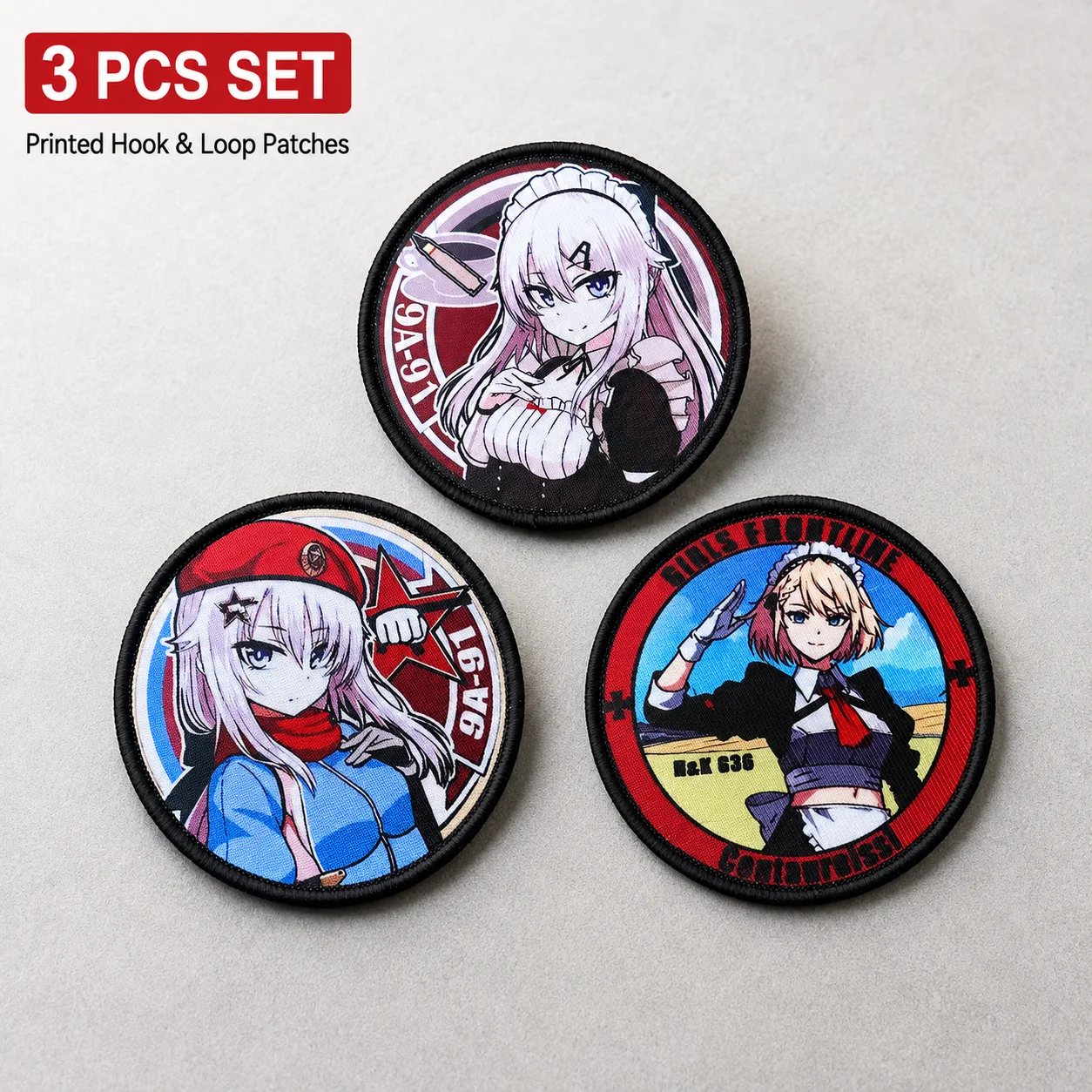 Parche táctico de anime con velcro para mochila y ropa - imagen 5