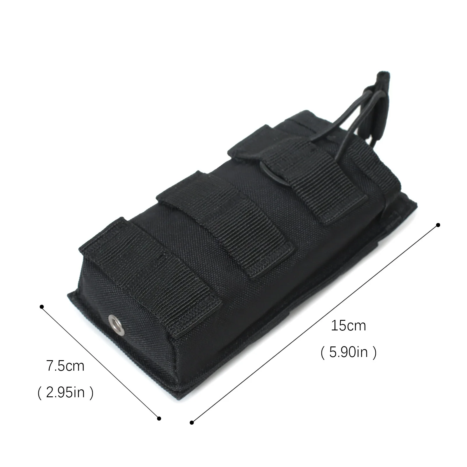 Portacargador triple en configuración expandida