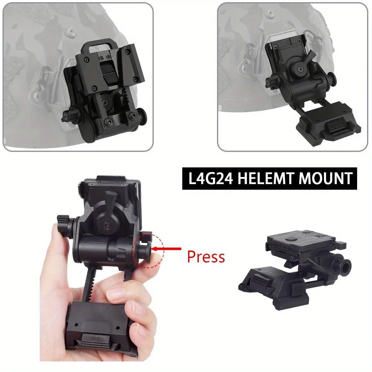 Soporte NVG plegable casco Compatible PVS-15 PVS-18 - imagen 3