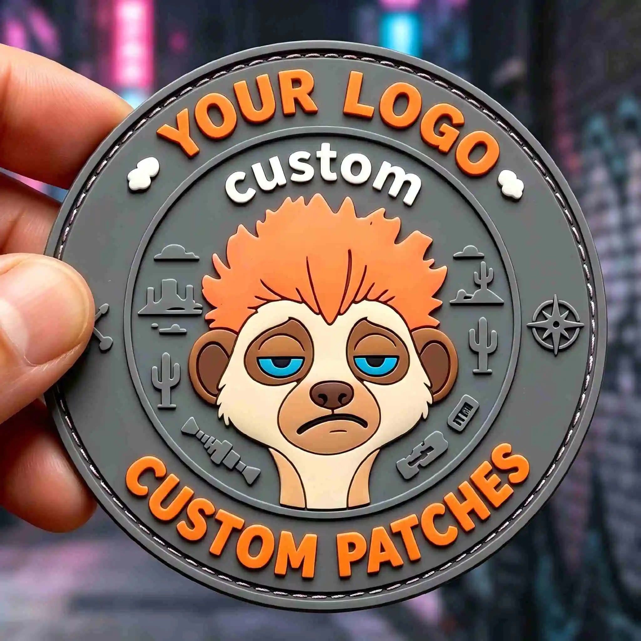 Parche termoadhesivo PVC 3D para logotipo personalizado - imagen 4