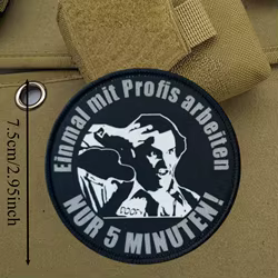 Parche táctico humorístico con velcro – Ideal para chaleco y mochila