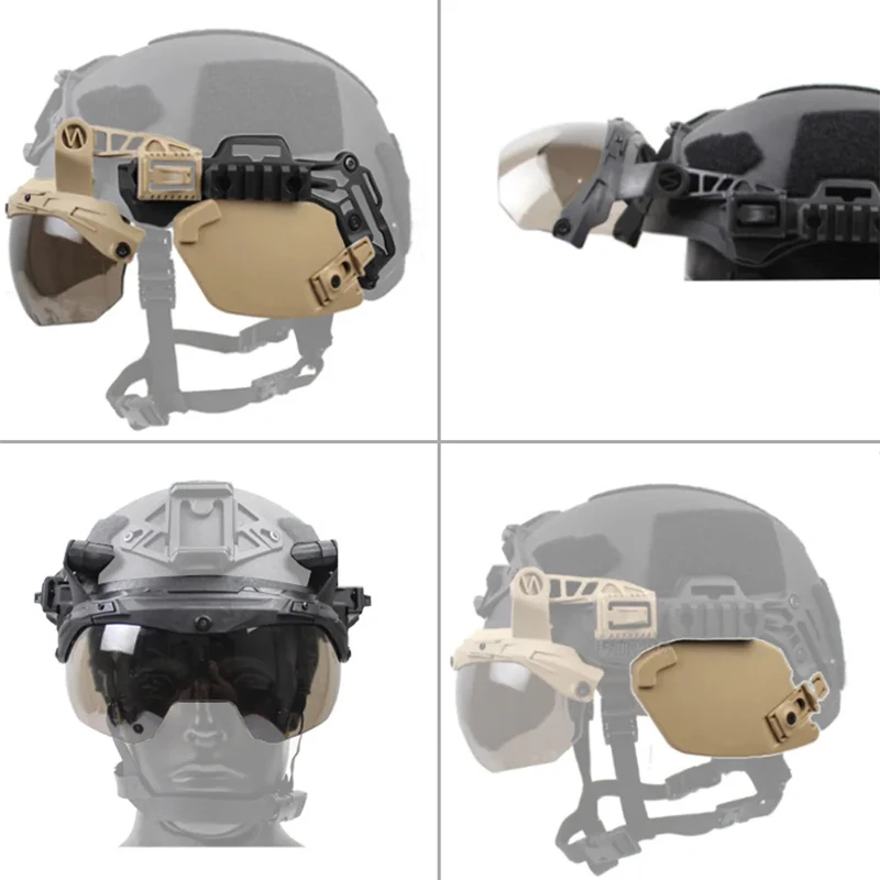 Casco táctico Wendy 3.0 con carril Picatinny y protección auditiva - imagen 2