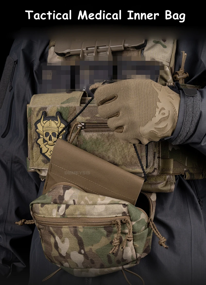 Bolsa interior táctica con cordón ajustable