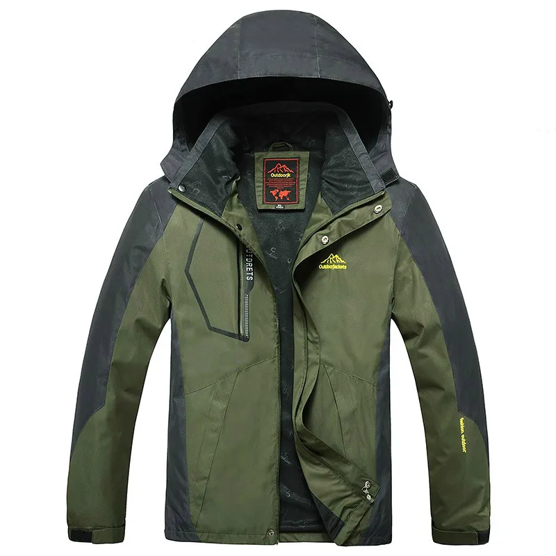 Chaqueta impermeable con capucha resistente al viento otoño - imagen 4