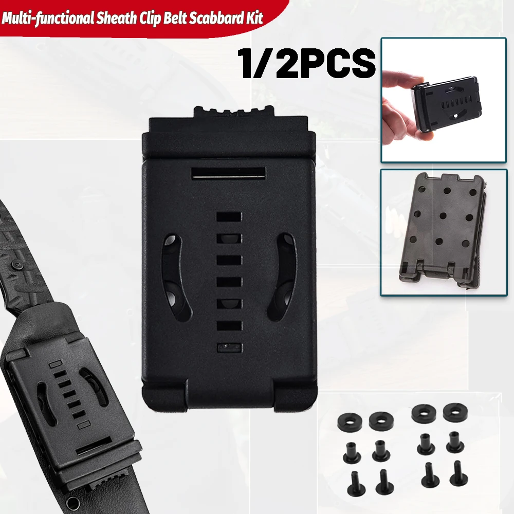Clip universal para cinturón táctico con bloqueo de fundas