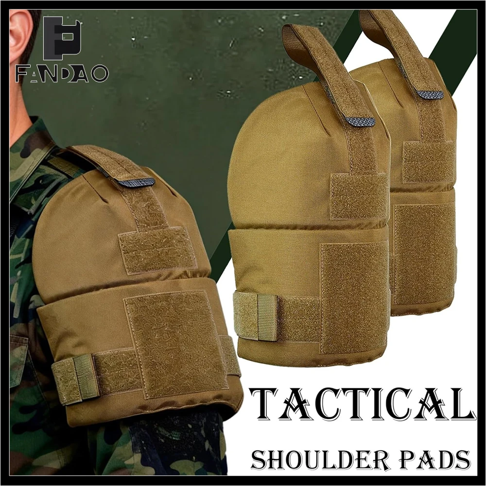 Protector de hombro táctico MOLLE deltoides ajustable para airsoft - imagen 5