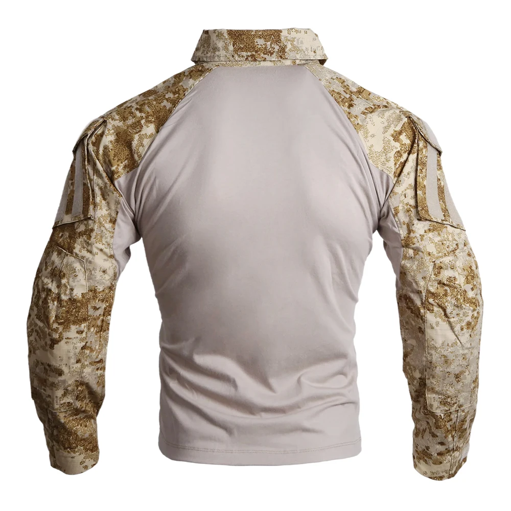 Vista general de la camiseta en estilo camuflaje