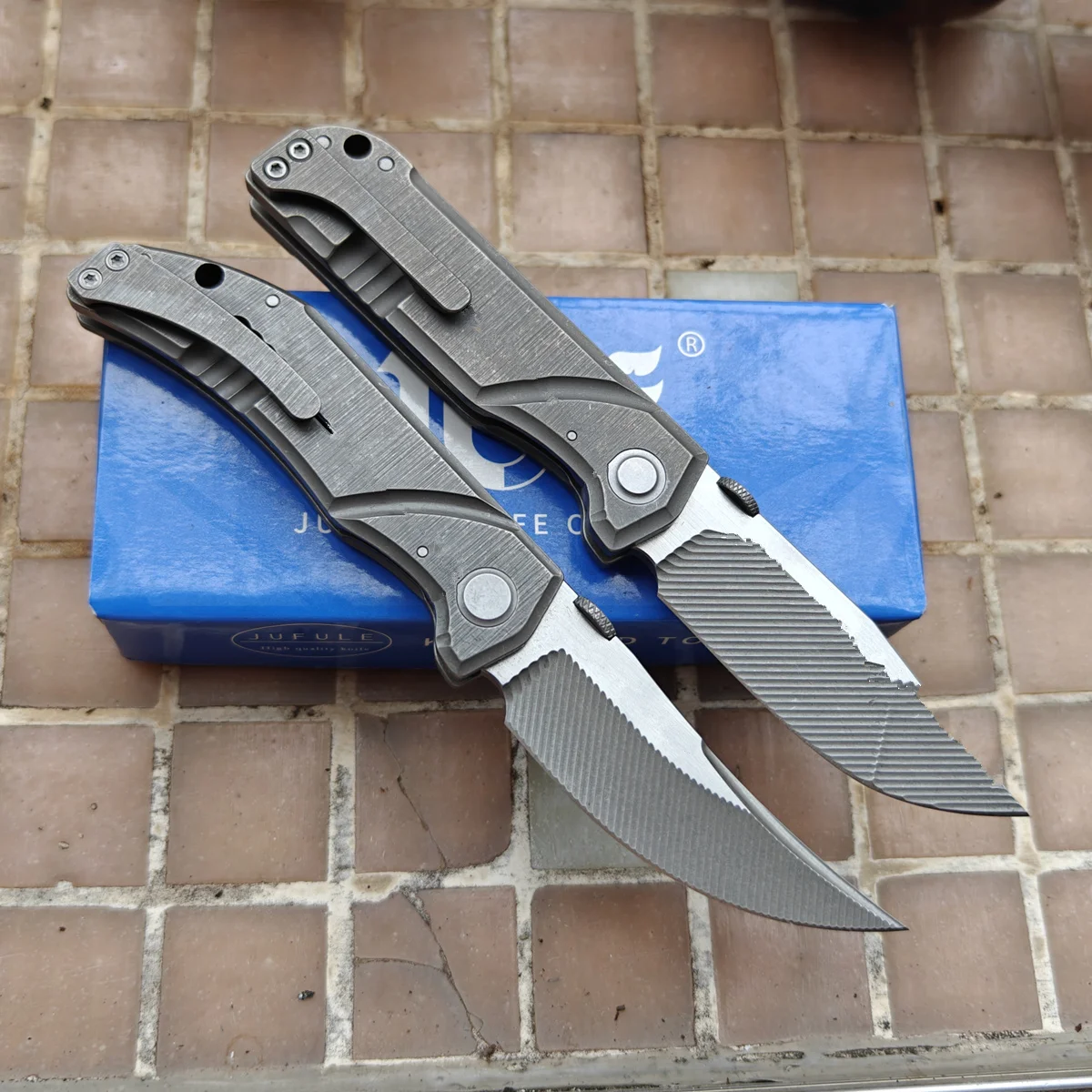 Cuchillo plegable táctico JUFULE Squirrel Master EDC campamento