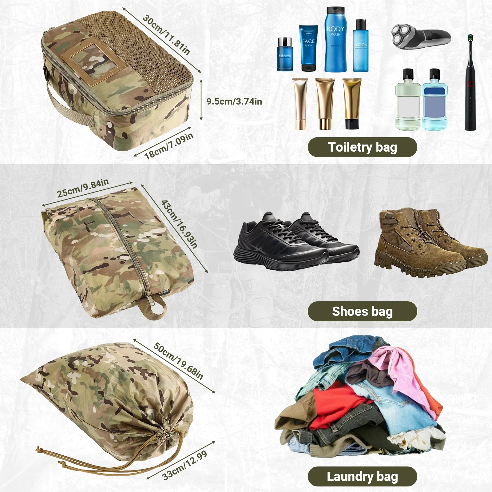 Bolsa de transporte táctica con compartimentos para equipo outdoor - imagen 2