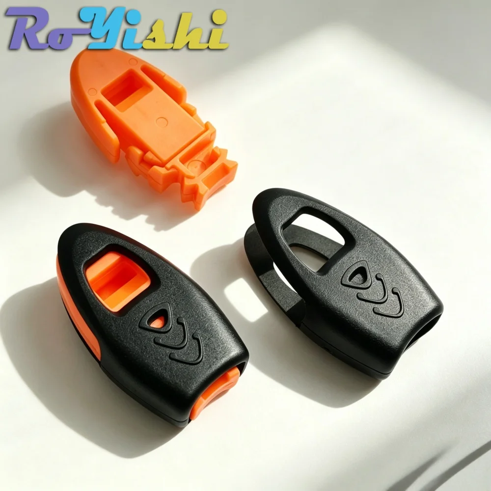 Silbato de supervivencia impermeable con clip para emergencias - imagen 4