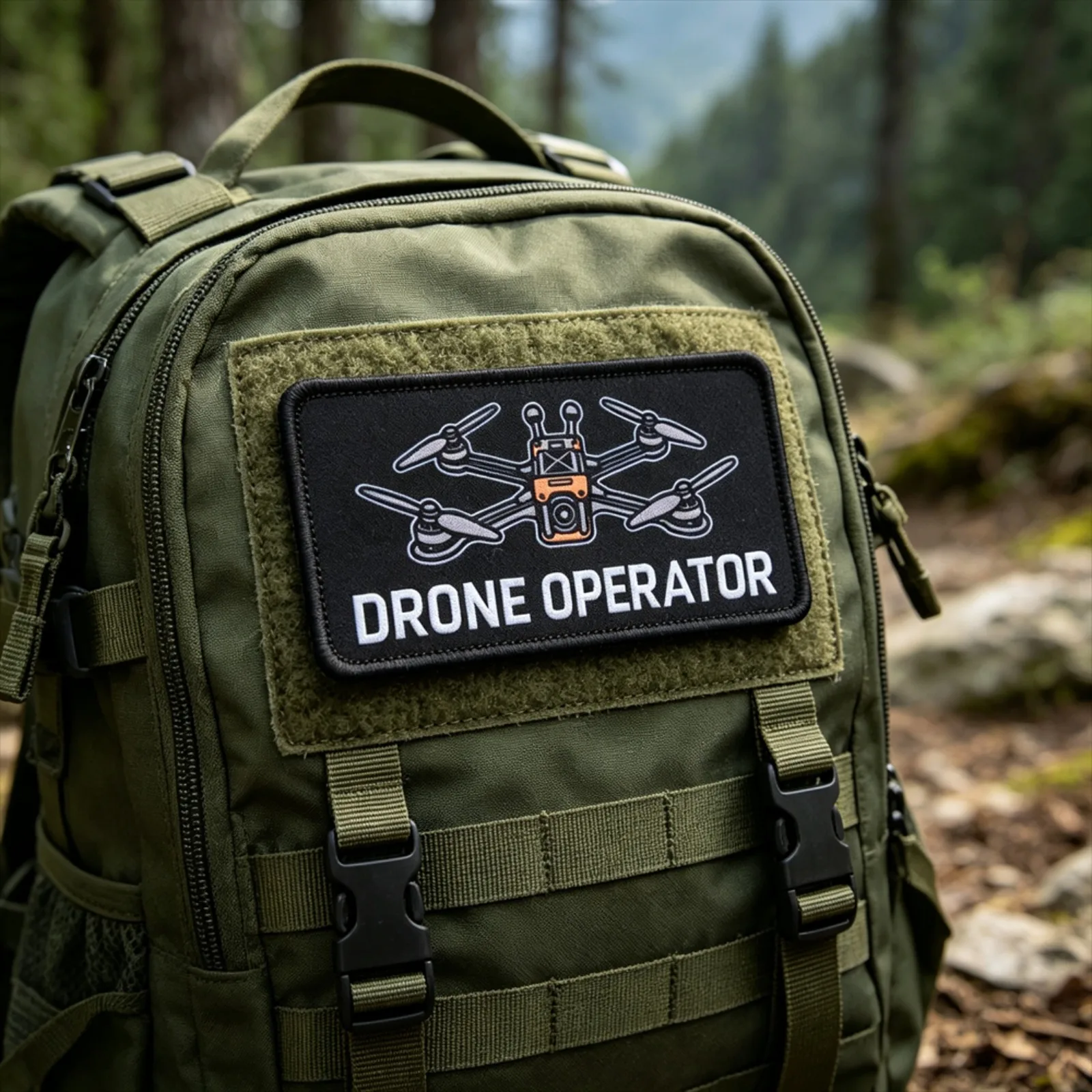 Parche táctico de operador de drones FPV con velcro - imagen 5