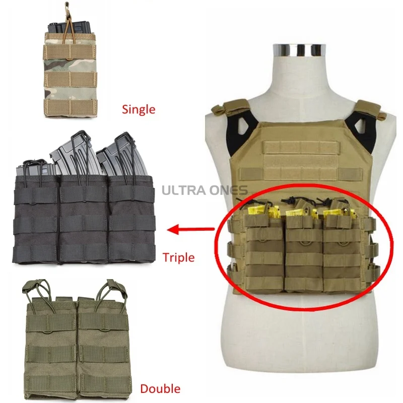 Portacargadores táctico MOLLE para rifle airsoft de cargadores - imagen 4