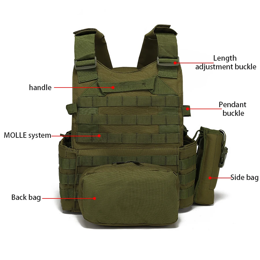 Chaleco camuflado con gran capacidad