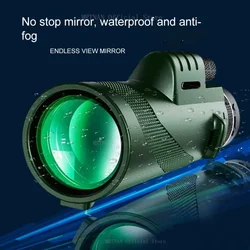 Monocular Telescópico 80x100 HD con Adaptador para Smartphone