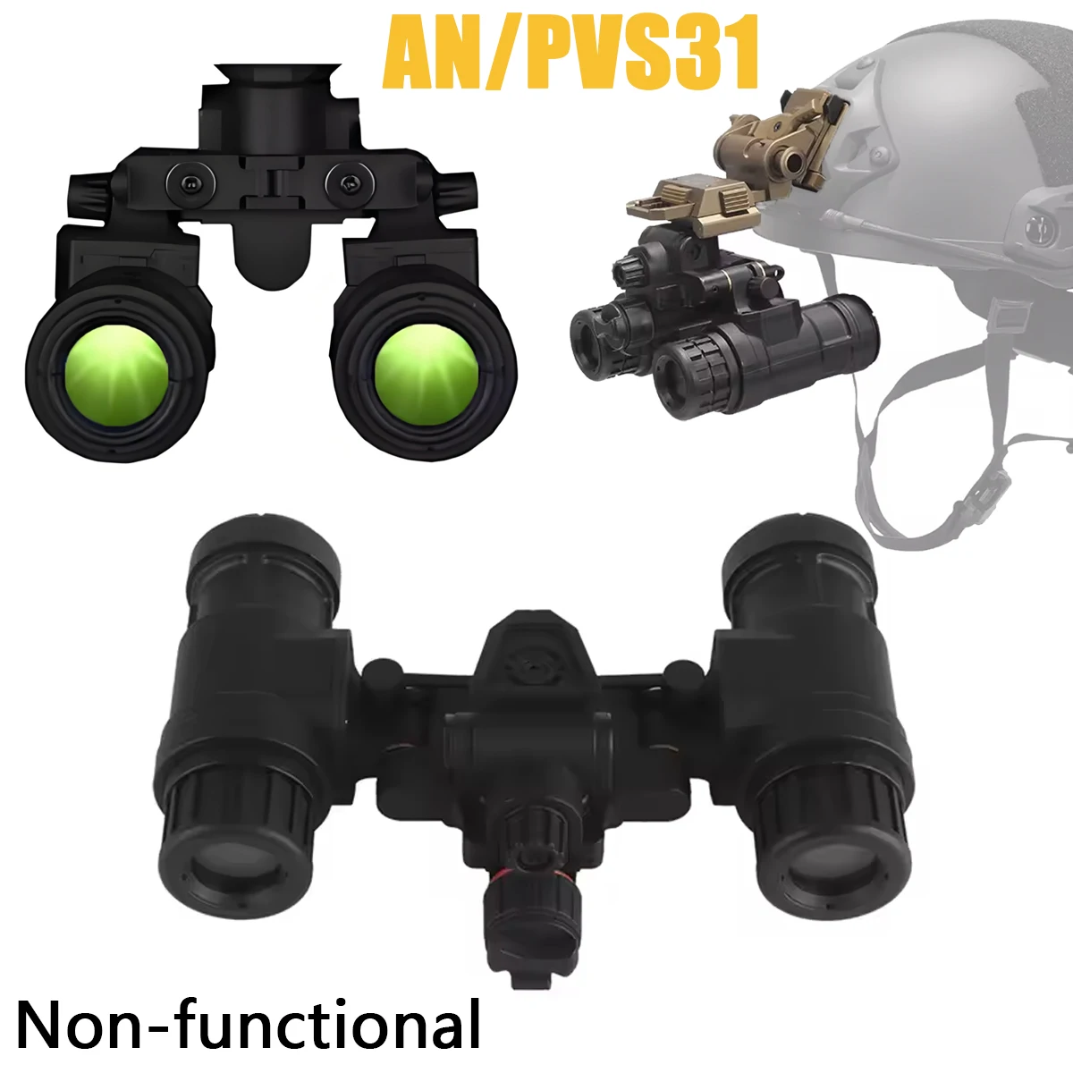 Vista del diseño tipo NVG con aspecto táctico