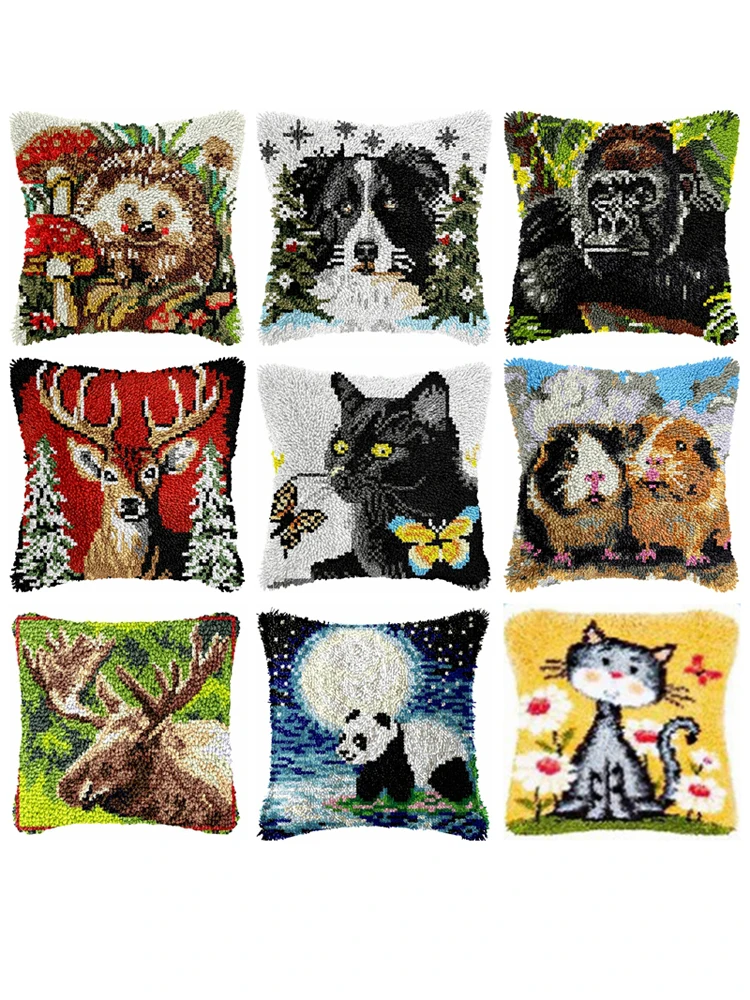 Almohada bordada para perros con diseño táctico