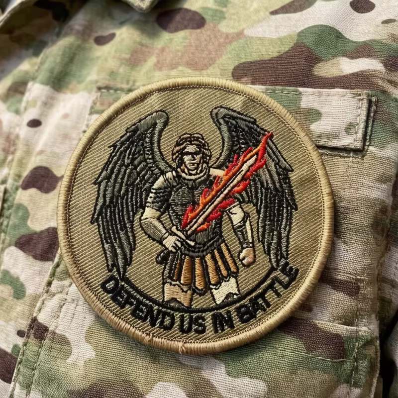 Angel Warrior Parche táctico bordado con gancho y bucle moral - imagen 5