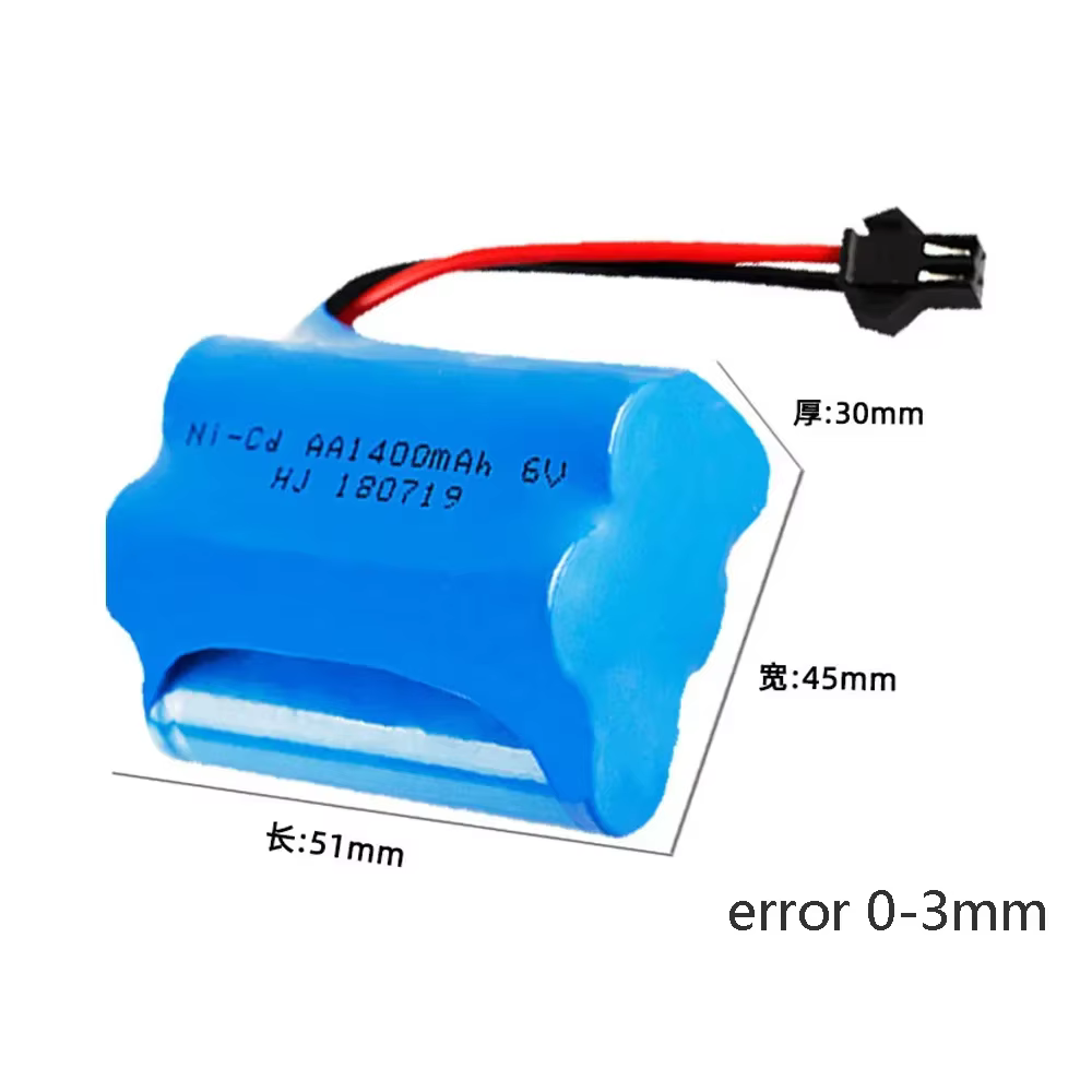 Batería NI-Cd para juguetes RC con control remoto y barcos eléctricos - imagen 3