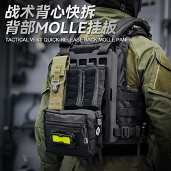 Chaleco táctico JPC MOLLE de liberación rápida con placa colgante