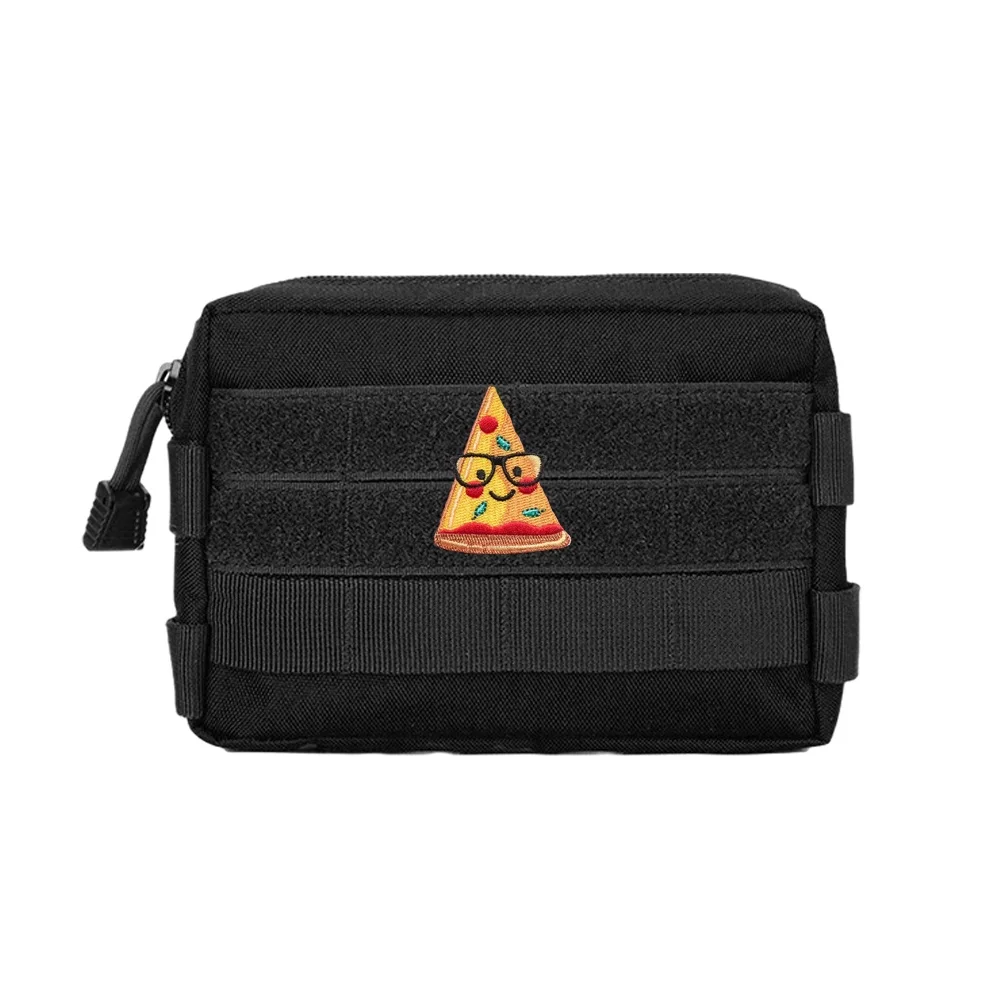 Parche táctico bordado pizza dibujo animado con velcro - imagen 4