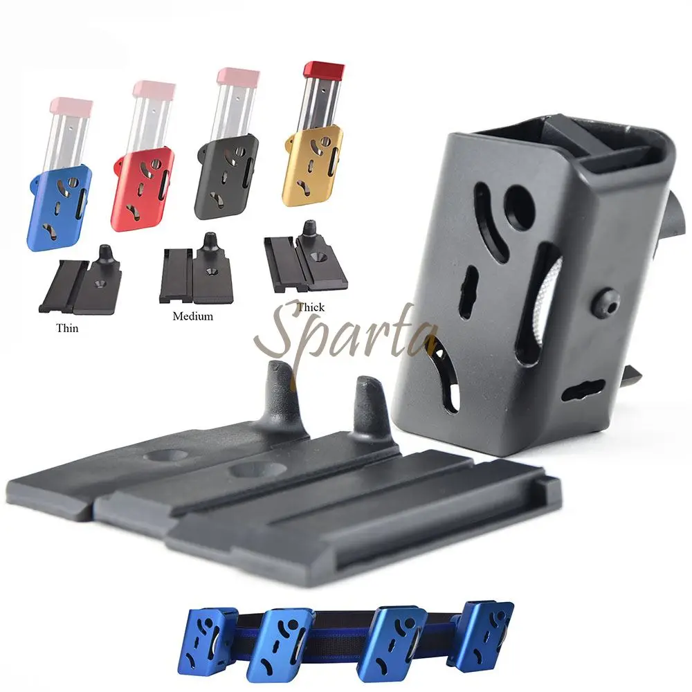 Portacargador de aluminio SPARTA con sistema de extracción rápida para competición táctica
