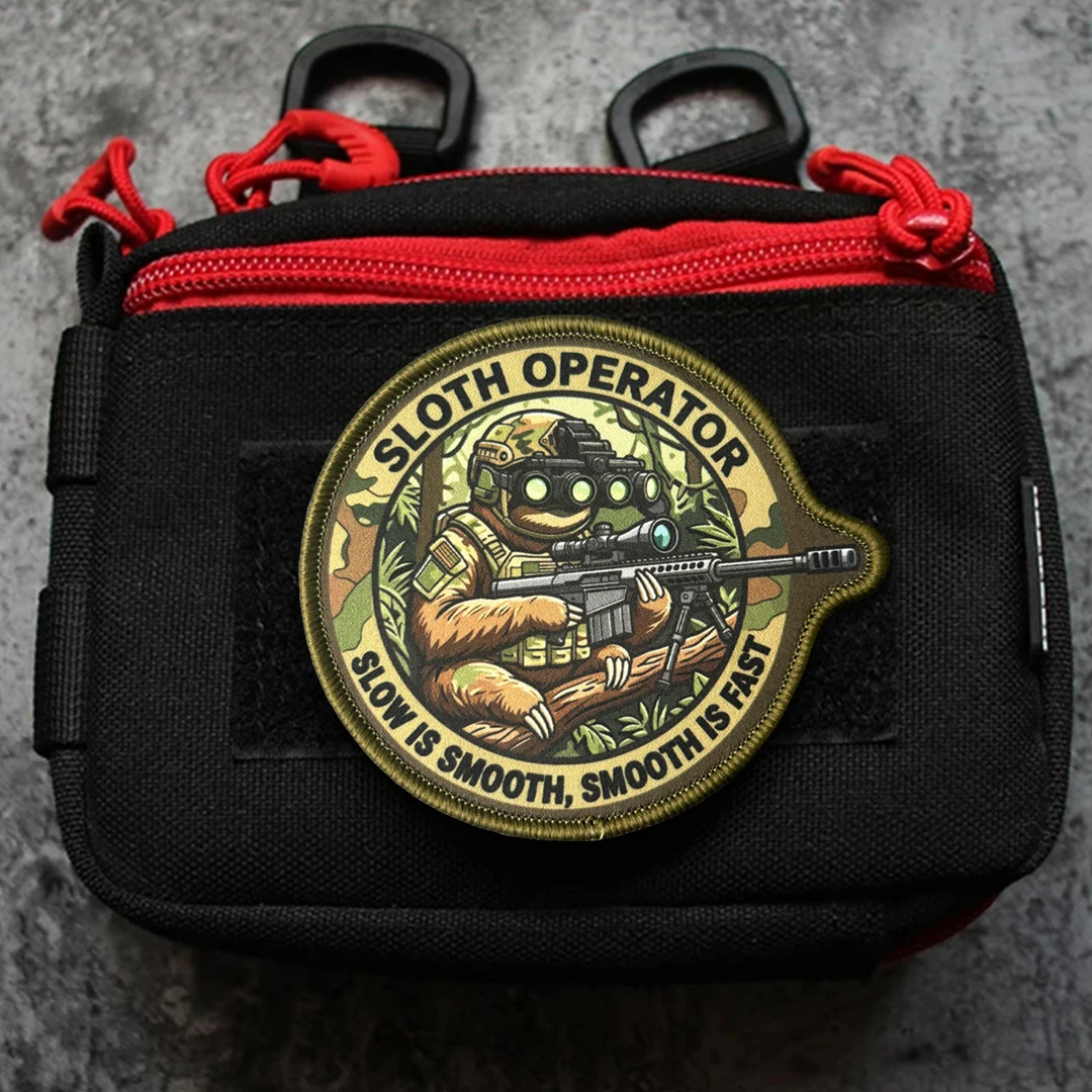 Parche perezoso gamer humorístico insignia moral velcro gancho-bucle - imagen 3