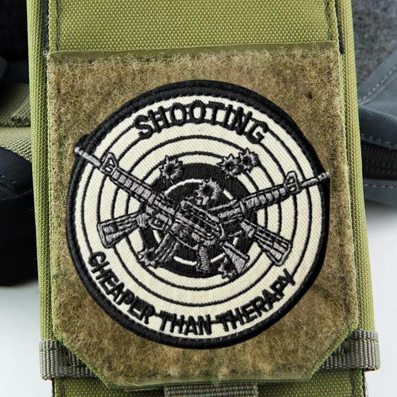 Parche táctico bordado con velcro, insignia militar para mochilas - imagen 3