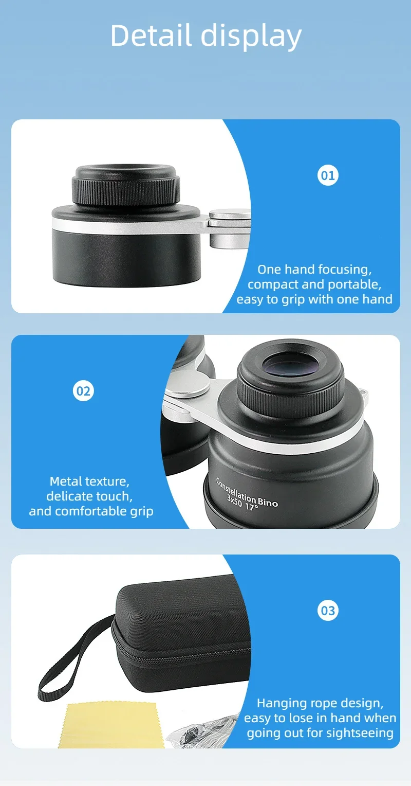 Observación de estrellas con el binocular