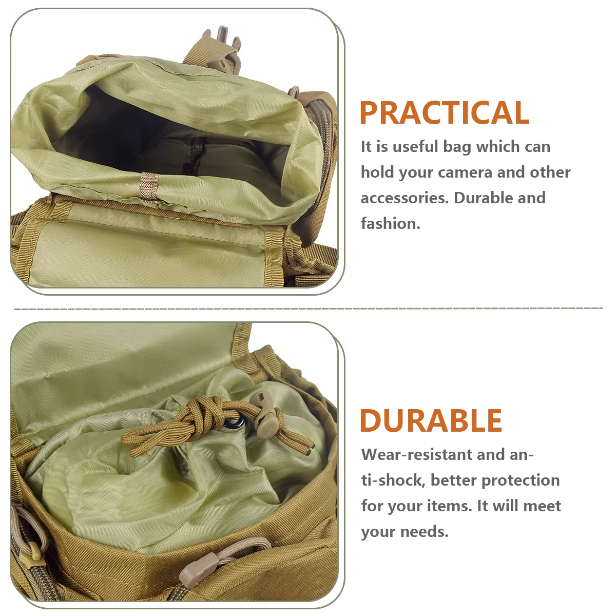 Bolsa táctica impermeable anticaídas para pierna y cintura - imagen 3