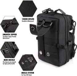 Bolsa táctica MOLLE utilitaria mini con funda IFAK y EDC cintura