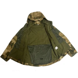 Chaqueta táctica softshell impermeable Ruins camuflaje con forro polar