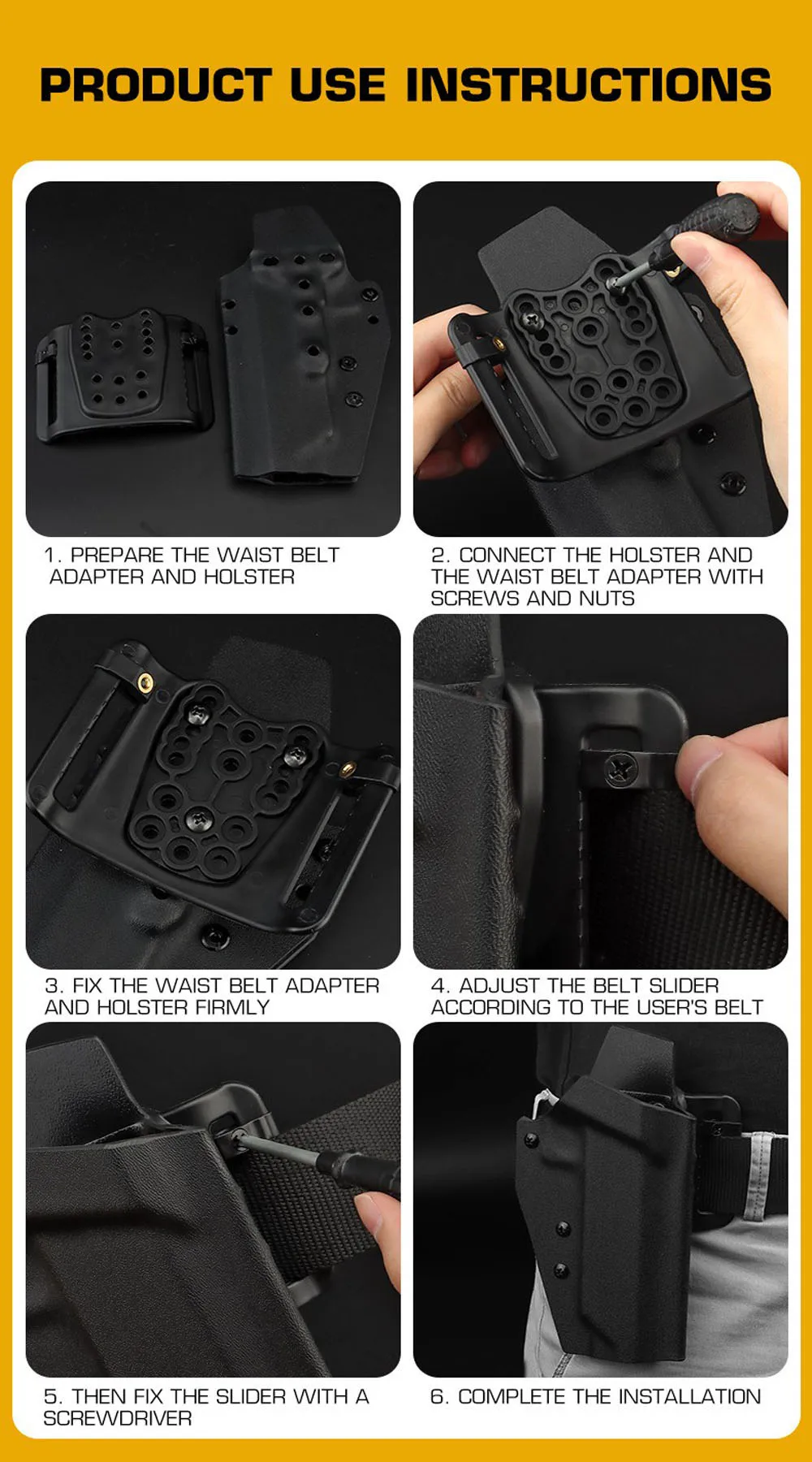 Detalle del sistema de sujeción del adaptador