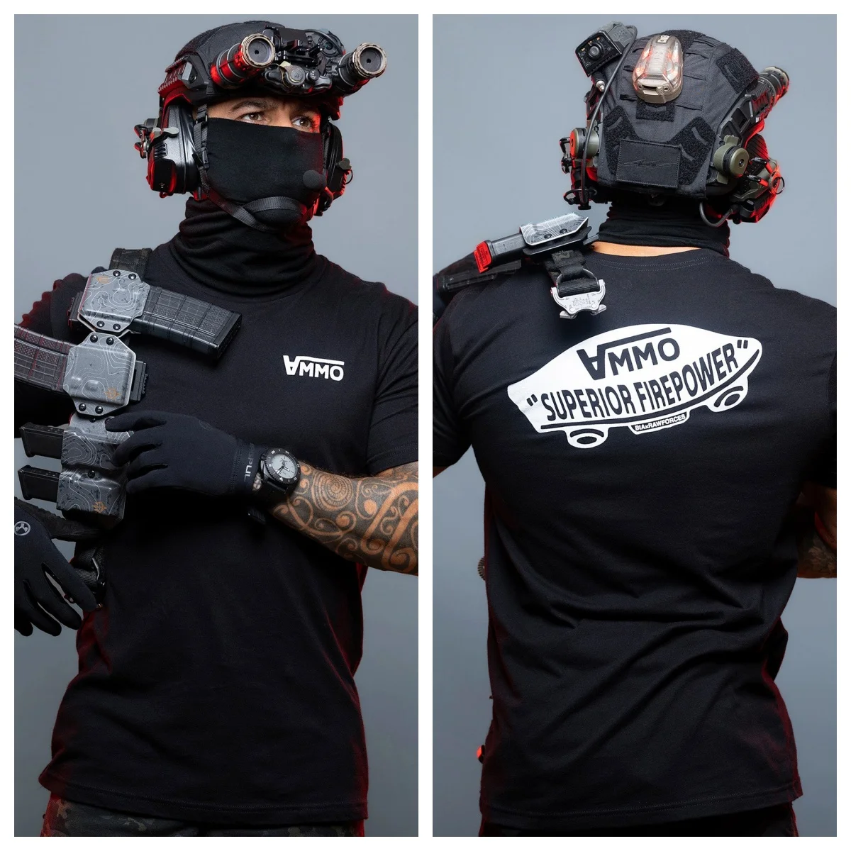 Ammo Superior Firepower camiseta táctica de algodón para deporte - imagen 4
