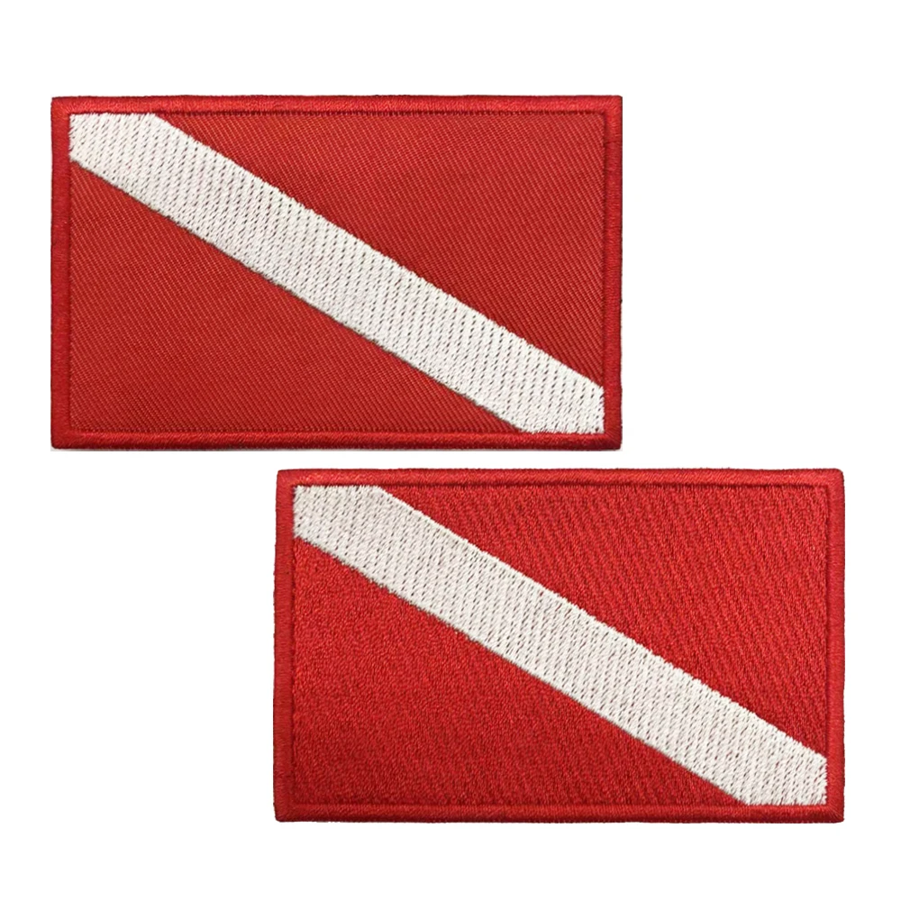 Parche militar bordado rayas con velcro