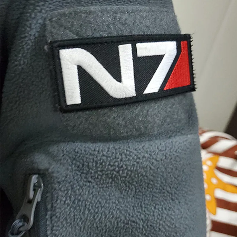 Parche bordado N7 con velcro para brazo – Insignia militar de rayas - imagen 4