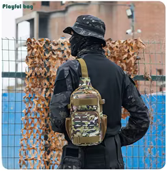 AVA337 bolso táctico de pecho nailon camuflaje