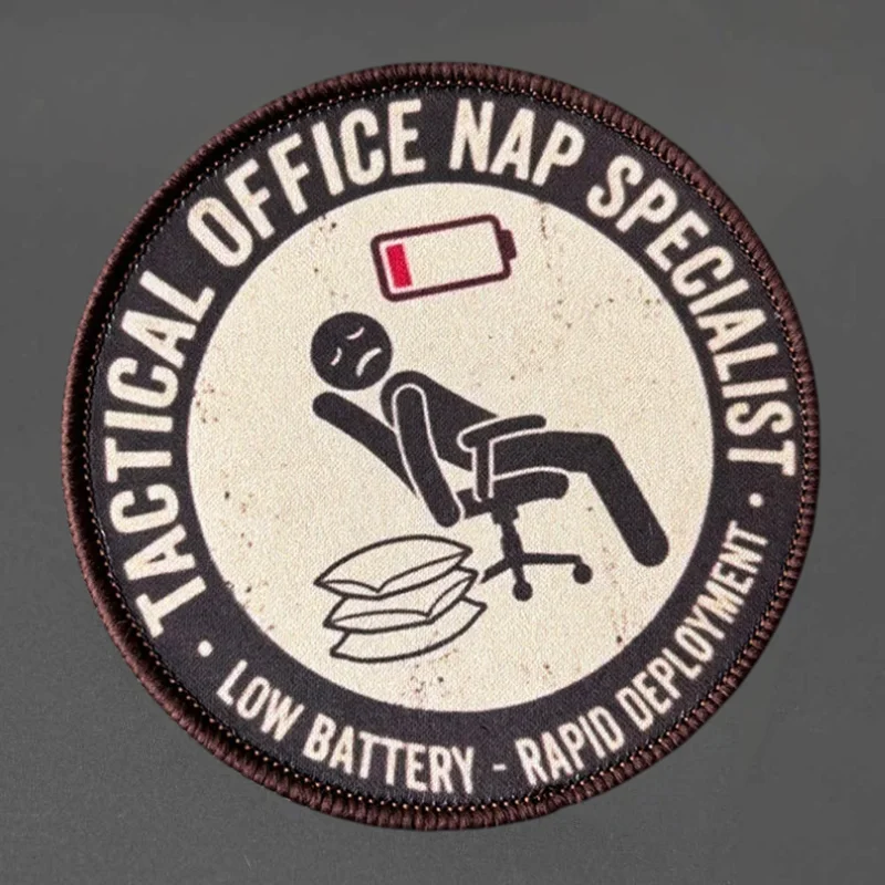 Parche moral táctico Office especialista en siestas con velcro - imagen 3