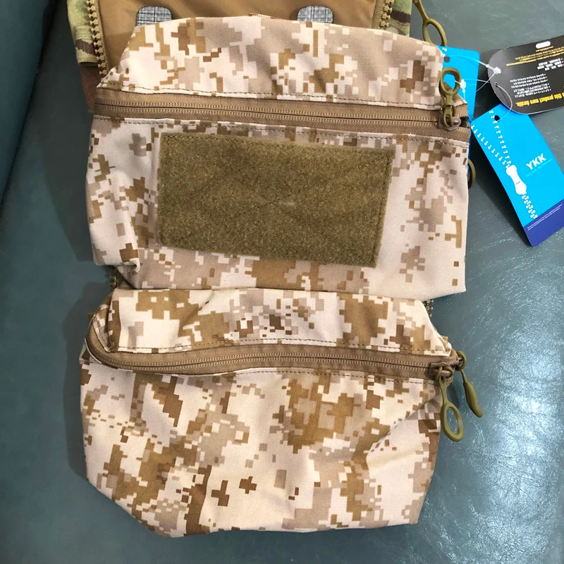 Bolsa táctica con cremallera para portaplacas Multicam ripstop - imagen 4
