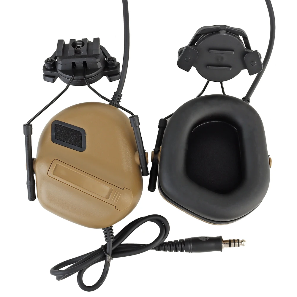 Auriculares tácticos para casco con adaptador rápido destinados a tiro