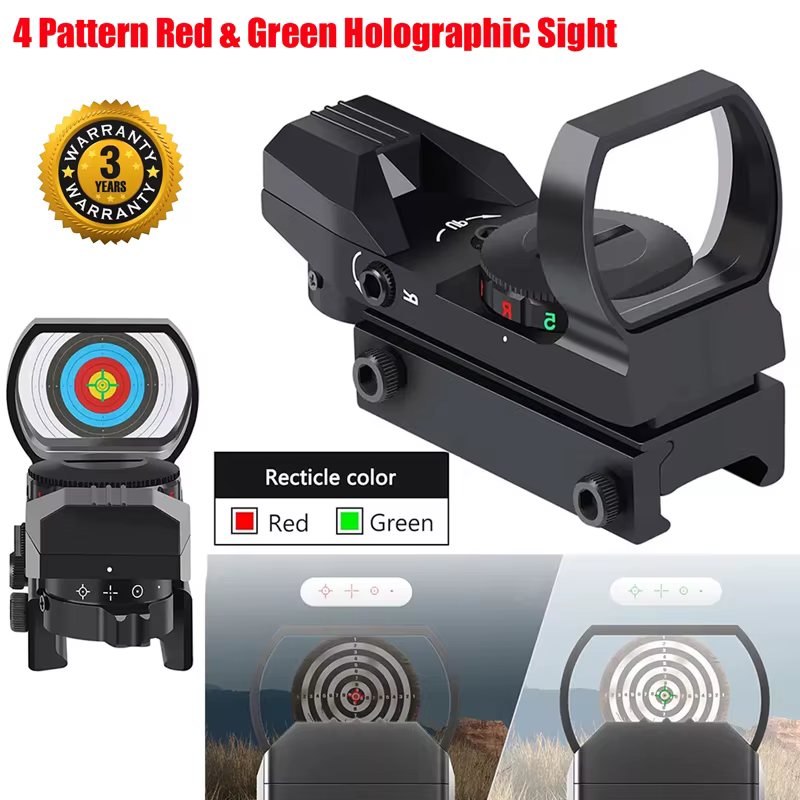 Mira holográfica con punto rojo/verde compatible con Picatinny - imagen 5