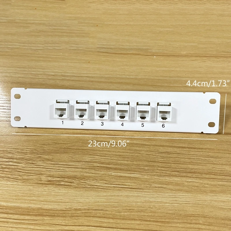 Panel Keystone CAT6 para rack o empotrar, tomas RJ45